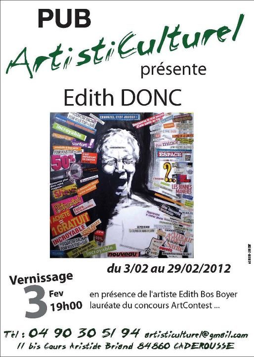 Exposition Edith Donc Février 2012