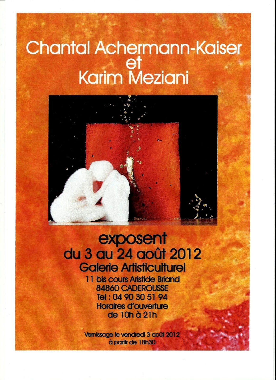 Expo Karim Mezziani & Chantal Akermann Kaiser
