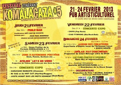 Festival Itinérant KOMALACAZA 2013