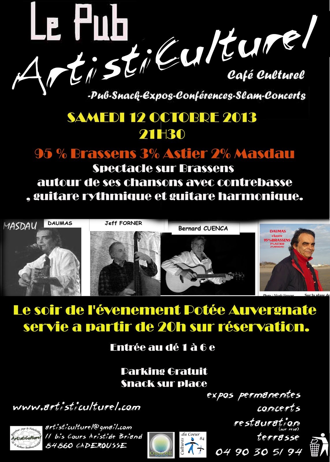 Concert 95% brassens