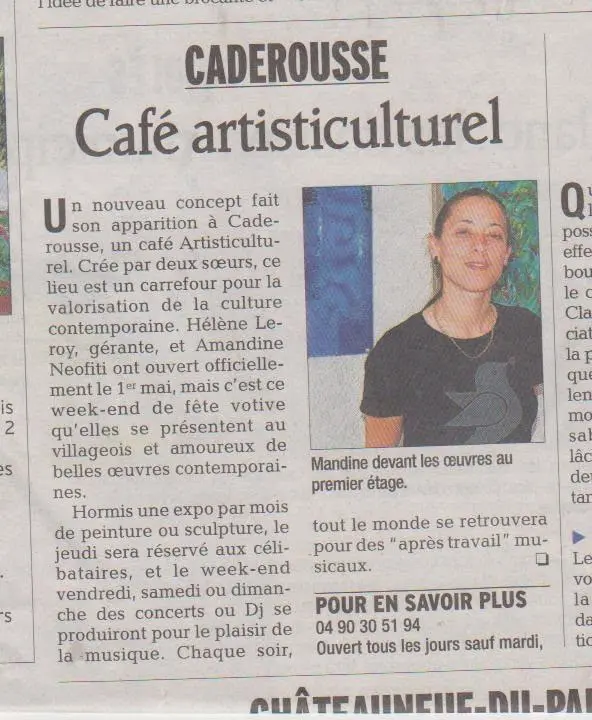 coupure : Café artisticulturel