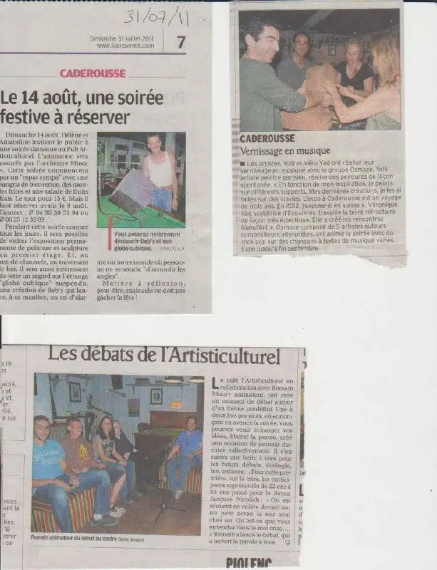 coupure : La Provence, 31 juillet 2011