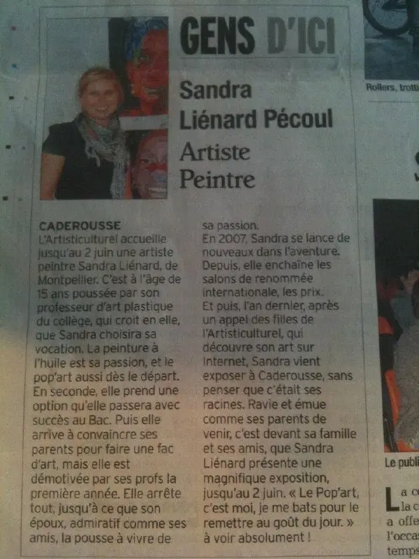 coupure : portrait de Sandra Liénard Pécoul