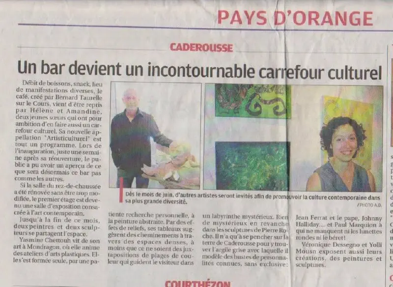 coupure : Pays d'Orange, un bar devient un carrefour culturel