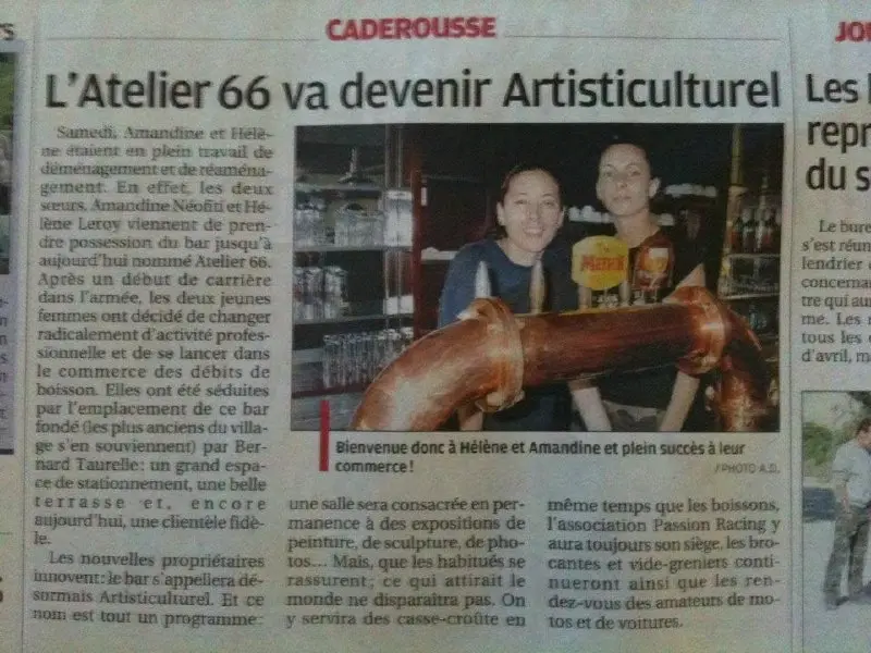 coupure : L'Atelier 66 va devenir ArtistiCulturel