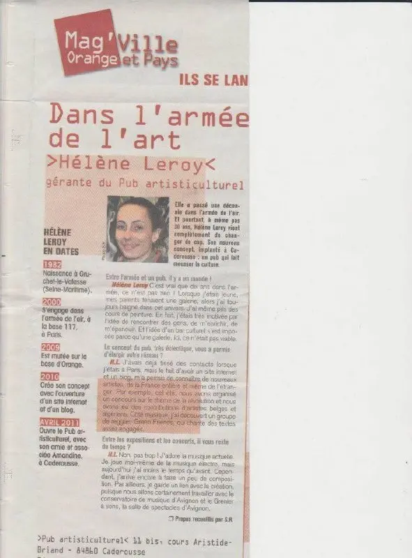 coupure : portrait d'Hélène Leroy